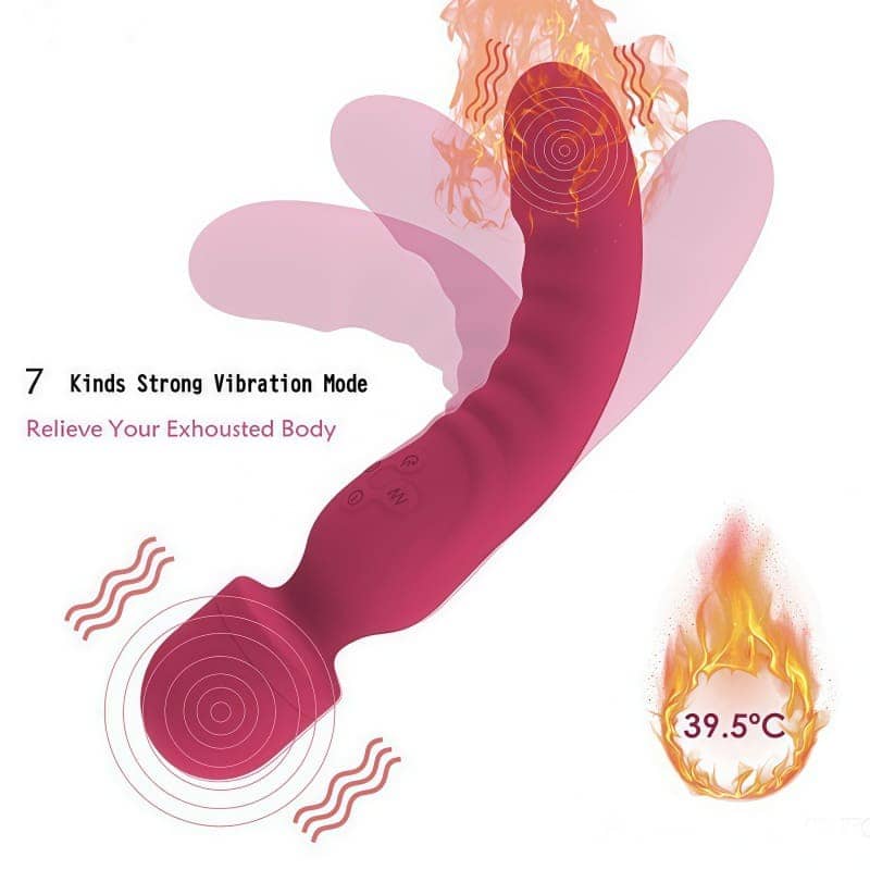 Máy Massage Cá Nhân Chày Rung 2 Đầu - hình minh họa 9
