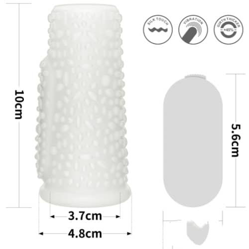 Khúc đôn silicon Lovetoy gai nhám có rung - hình minh họa 3