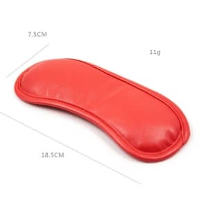 Bịt mắt da màu đỏ sang trọng và đẳng cấp - hình minh họa 3