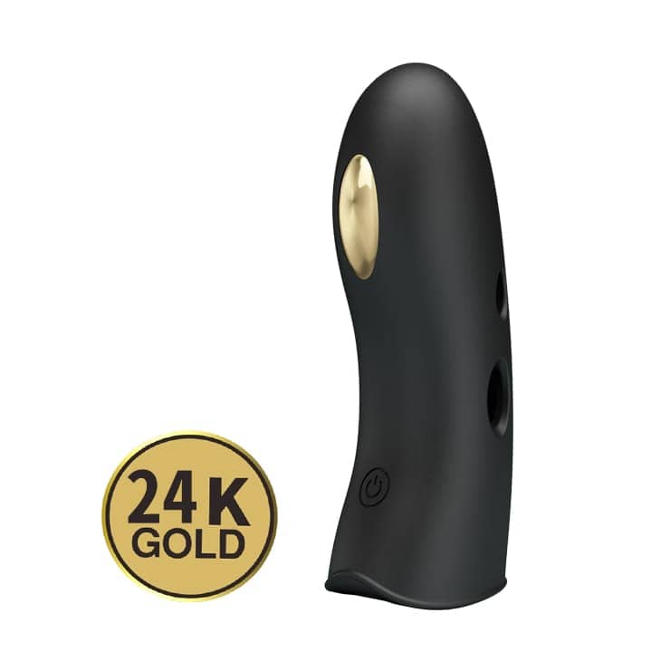 Ngón tay rung xung điện kích thích mãnh liệt khi móc cua cho nữ – có mạ vàng 24k - hình minh họa 2