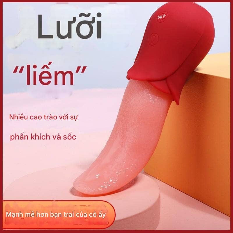 Thiết Bị Kích Thích Nữ Giới – Lưỡi Rung Silicon Mềm Mại, Mô Phỏng Tự Nhiên
