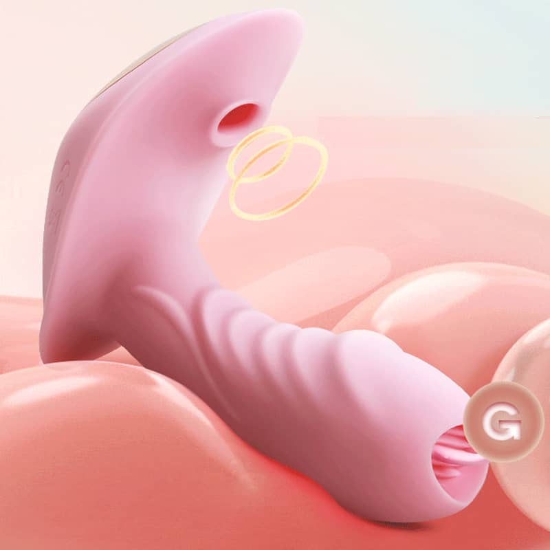 Dương Vật Mini Gắn Quần Chip Rung Bú Liếm Điều Khiển Từ Xa - hình minh họa 2