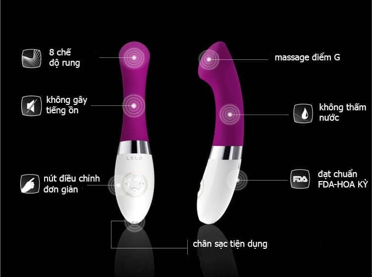 Máy massage điểm g Lelo GIGI ™ 2 (DC42A) - hình minh họa 7