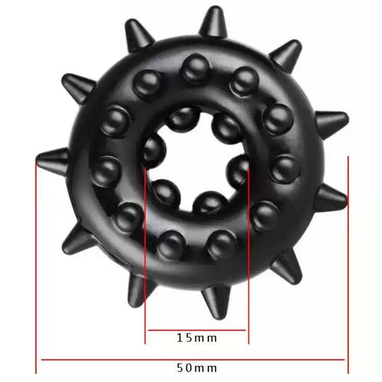 Vòng gai silicone đeo dương vật cực phê - hình minh họa 4