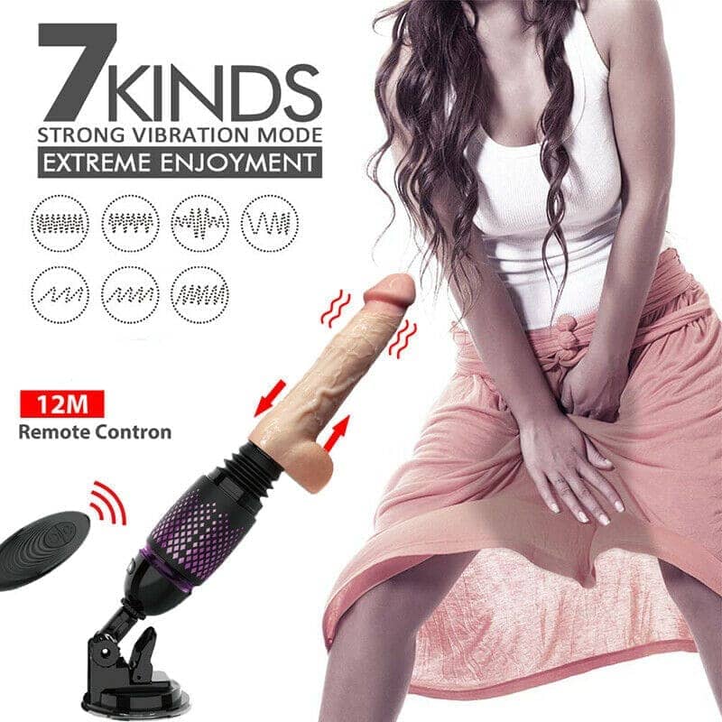 Dương vật tự động rung thụt siêu mạnh điều khiển xa