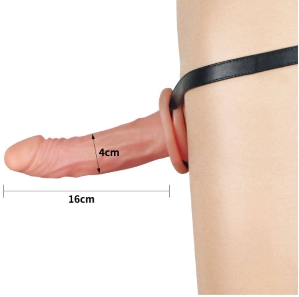 Dương vật đai đeo Lovetoy rỗng ruôt - hình minh họa 3