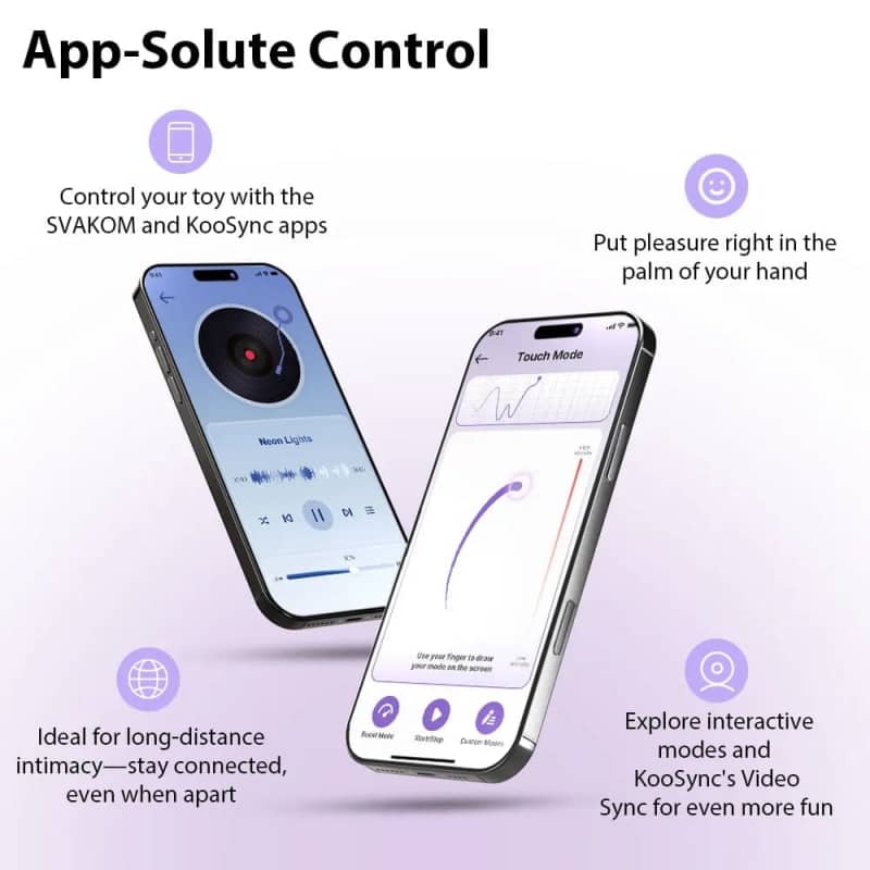 Trứng Rung Tình Yêu Svakom Plume Điều Khiển App Đuôi Silicon Mềm - hình minh họa 14