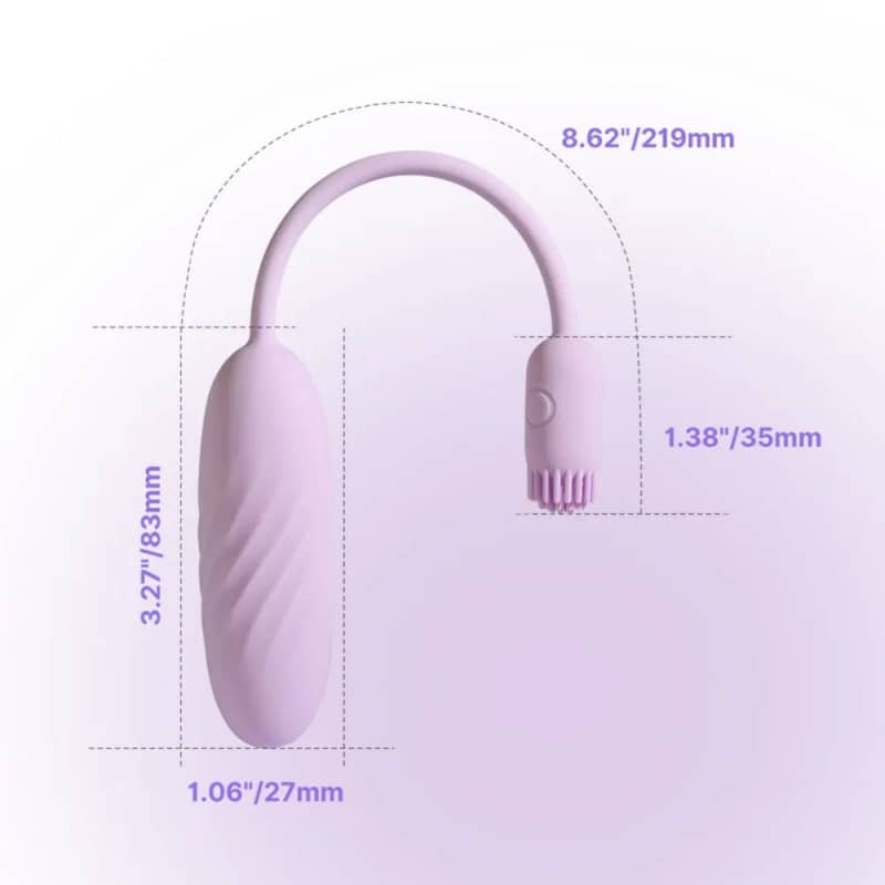 Trứng Rung Tình Yêu Svakom Plume Điều Khiển App Đuôi Silicon Mềm - hình minh họa 17