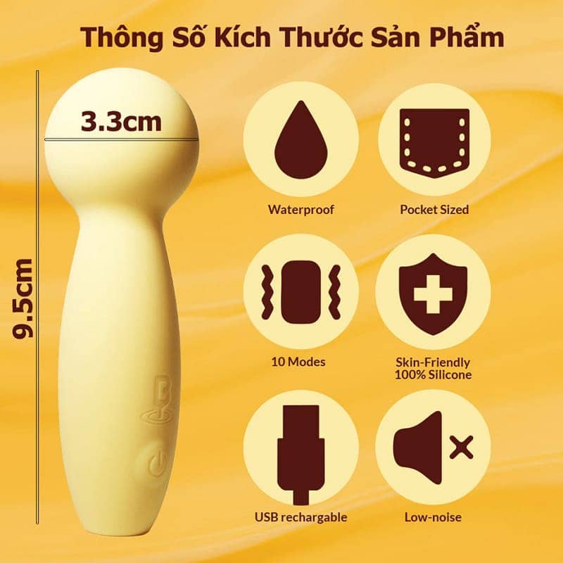 Chày Rung Mini Cao Cấp Blenva - hình minh họa 3