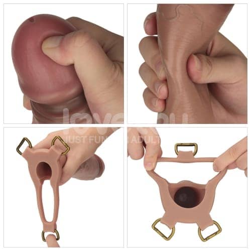 Dương Vật Giả Rung Đeo Ngoài Lovetoy INGEN Silicon Thiết Kế Linh Hoạt - hình minh họa 4