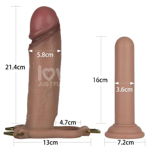 Dương Vật Giả Rung Đeo Ngoài Lovetoy INGEN Silicon Thiết Kế Linh Hoạt - hình minh họa 5