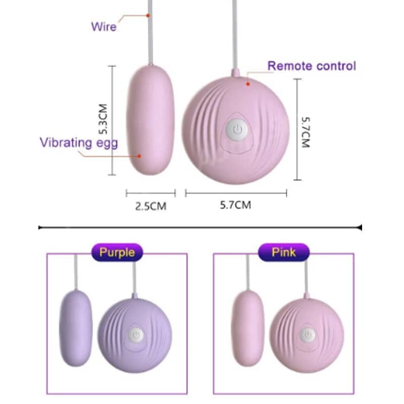 Trứng Rung Tình Yêu Đa Tần Có Dây Snjan - hình minh họa 4