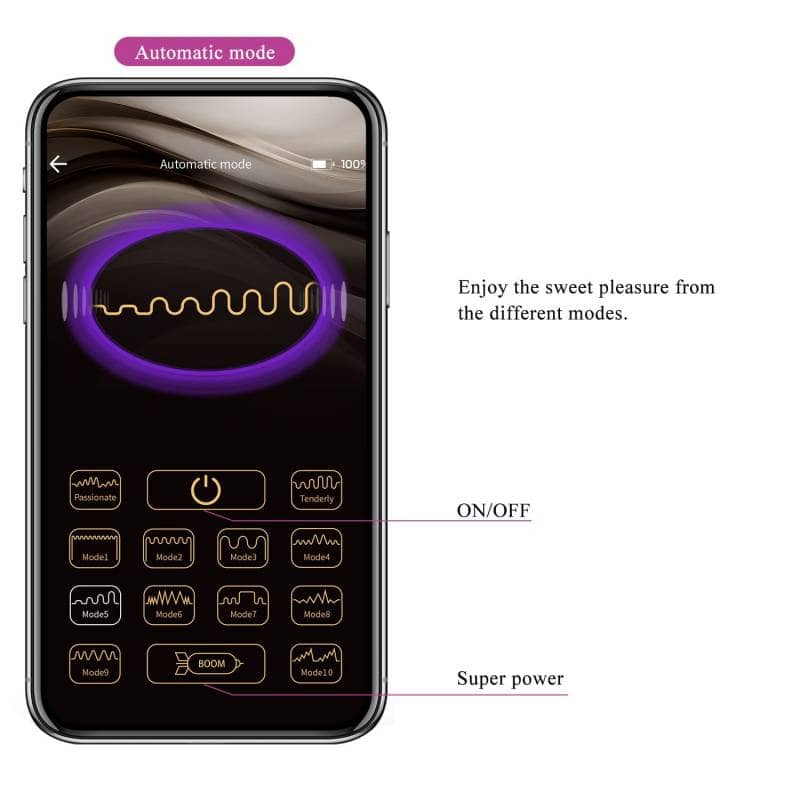 Trứng rung táp cực mạnh kết nối app Prettylove Kaila - hình minh họa 14