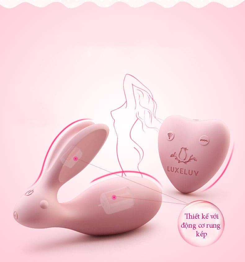 Máy rung điểm G nhỏ xinh điều khiển xa hình chú thỏ- Tuyệt đỉnh