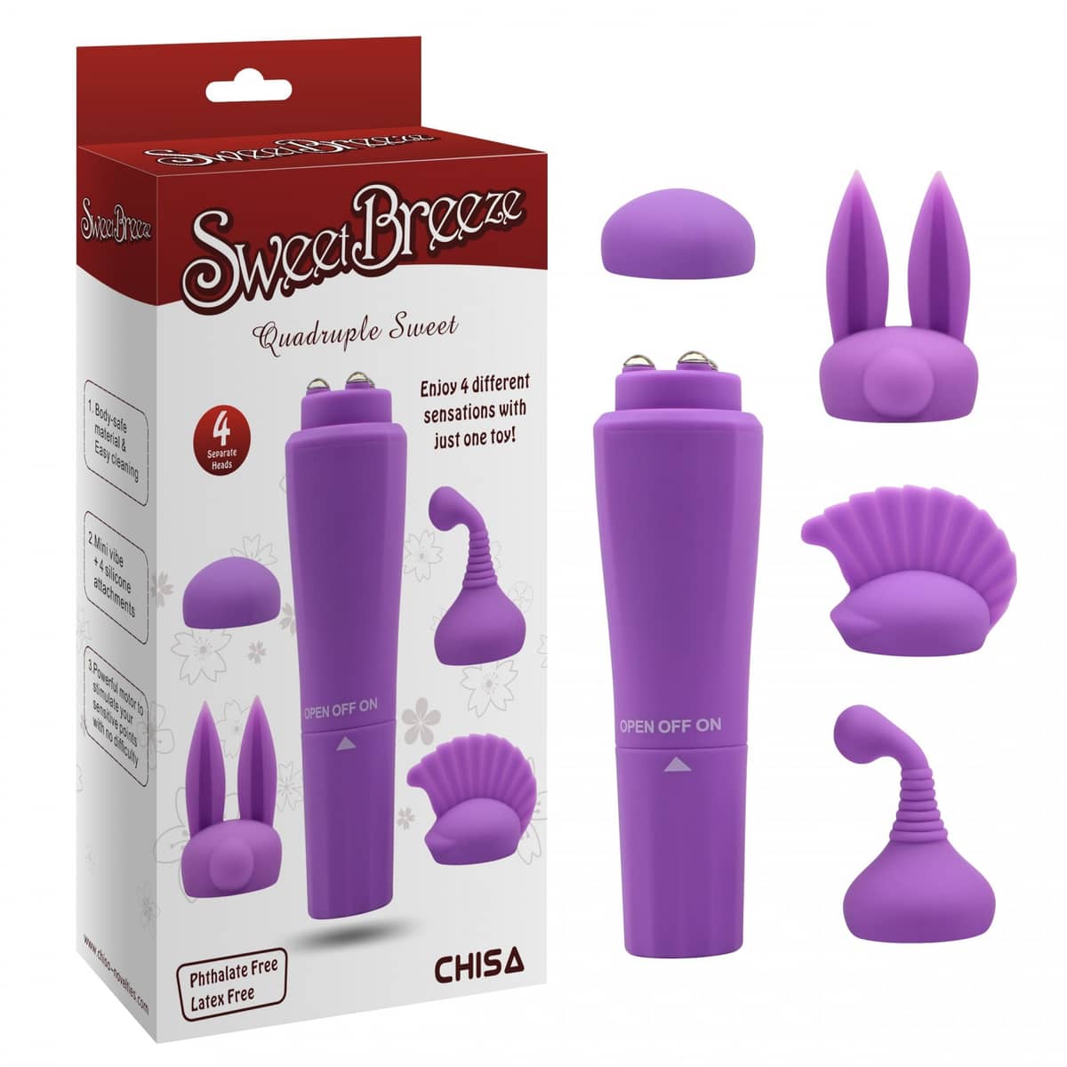 Máy rung mini 3 đầu Chisa Sweet (MS29A) - hình minh họa 6