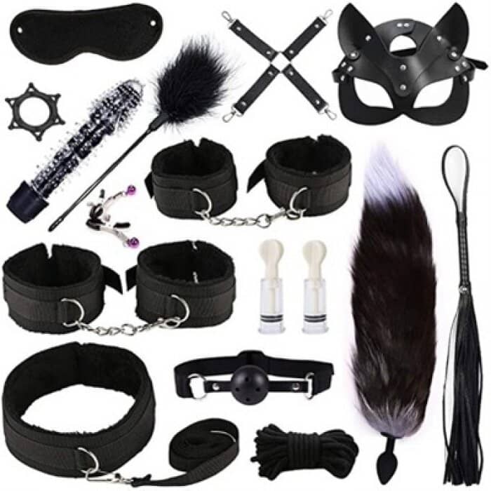 Bộ đồ chơi bạo dâm cao cấp 15 món - hình minh họa 2