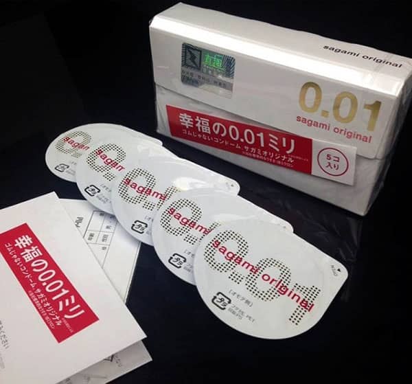 Bao cao su Sagami Original 0.01- Mỏng như không - hình minh họa 3