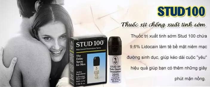 Chai xịt trị xuất tinh sớm Stud 100 Male Genital Desensitizer (XTS01) - hình minh họa 2