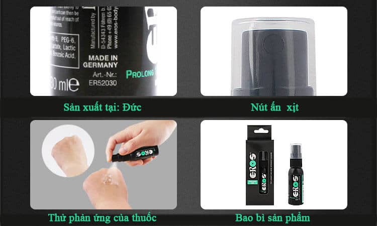 Chai xịt chống xuất tinh sớm EROS của Đức (XTS17) - hình minh họa 6