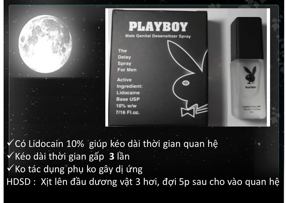 Chai xịt kéo dài thời gian Playboy (XTS18) - hình minh họa 3