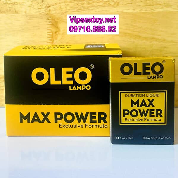 Oleo Lampo Max Power – Xịt chống xuất tinh sớm, kéo dài thời gian quan hệ - hình minh họa 2