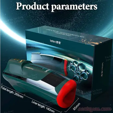 Máy thủ dâm Leten Air Blowjob rung bú sưởi ấm cực phê (AD33T)