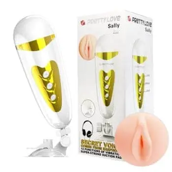 Cốc thủ dâm gắn tường rung rên cao cấp- Pretty Sally (AD45E)