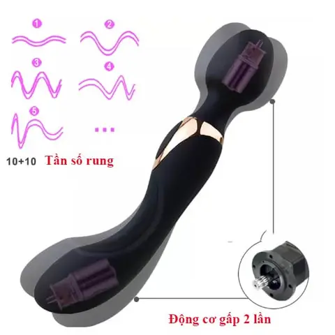 Chày rung 2 đầu nhỏ xinh,mạnh mẽ