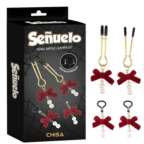 Bộ Kẹp Đầu Ti Ngọc Trai Cao Cấp Senuelo Pearl Nipple Clamps Kit