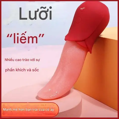 Thiết Bị Kích Thích Nữ Giới – Lưỡi Rung Silicon Mềm Mại, Mô Phỏng Tự Nhiên