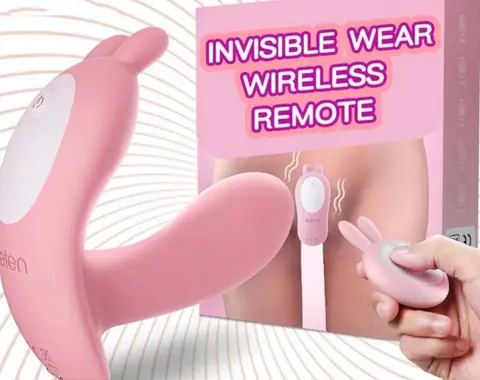 Chim giả có rung hình tai thỏ kích thích âm đạo nữ sướng phê (DC38K)