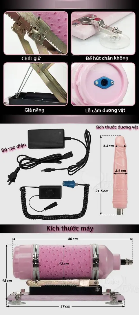 Máy làm tình tự động Gun Power- cho cả nam và nữ (DC50E)
