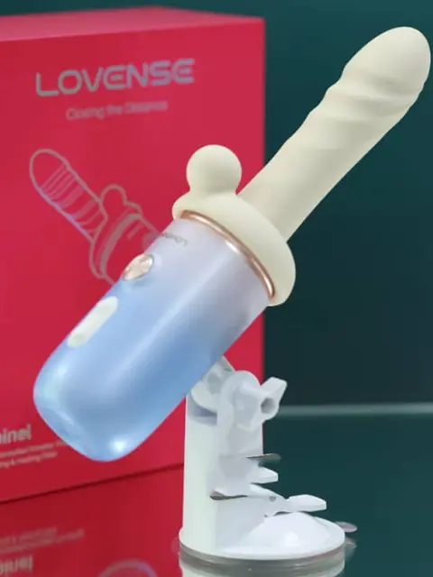 Dương Vật Giả Lovense Spinel Rung Thụt Tỏa Nhiệt Điều Khiển App Gắn Tường Đa Năng