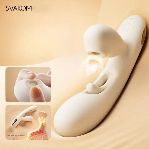 Dương Vật Giả Rung Svakom UNECO Bú Đá Lưỡi Kích Điểm G Kết Nối App Thông Minh