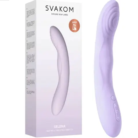 Dương Vật Giả Rung Svakom Selena Thụt Sưởi Ấm Điều Khiển Qua App