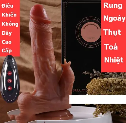 Dương vật giả siêu mềm, siêu khỏe rung thụt liếm điều khiển xa (DV30E)