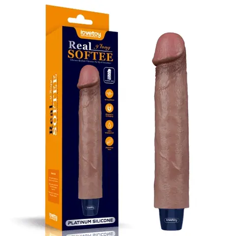 Dương vật Lovetoy REAL SOFTEE siêu mềm rung đa tần