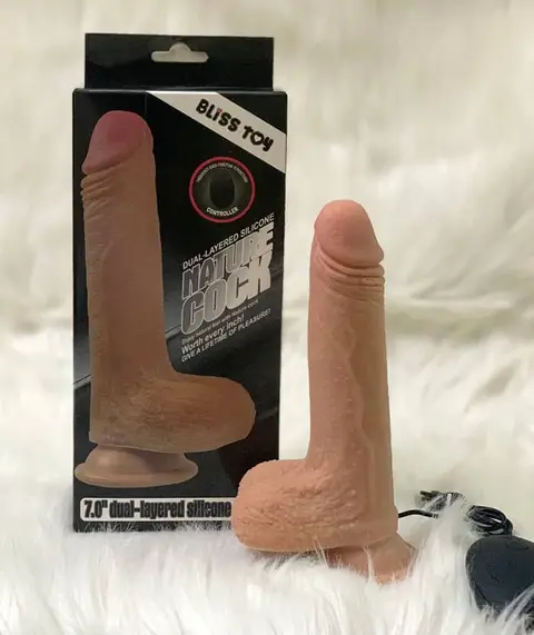 Dương vật silicon 2 thớ siêu mềm mịn có rung size nhỏ Lovetoy Jame