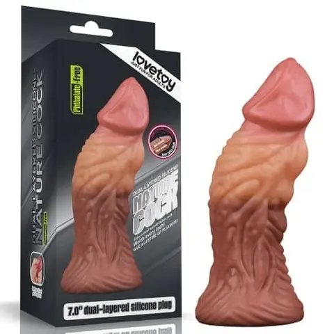 Dương vật Lovetoy 7" silicon 2 lớp siêu mềm
