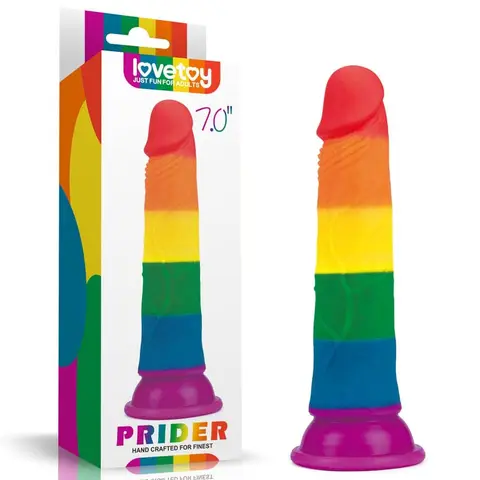 Dương vật giả đa sắc Lovetoy Prider 7"