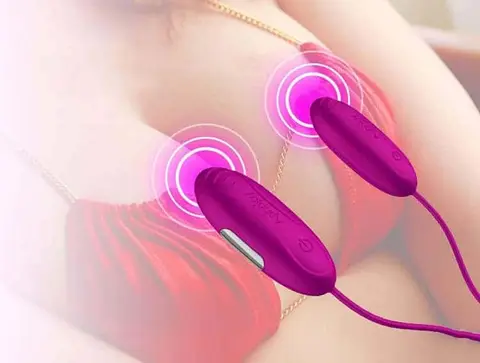 Trứng rung 2 đầu nối dây mềm độc đáo rung độc lập nhau (EG05A)