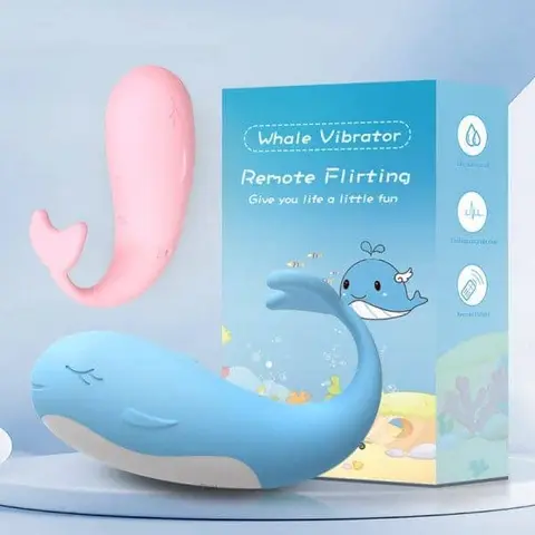 Trứng rung cá heo nhỏ xinh có sưởi ấm điều khiển xa