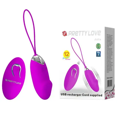 Trứng rung xoay 12 tần số siêu mạnh điều khiển xa Prettylove Julia (EG30D)