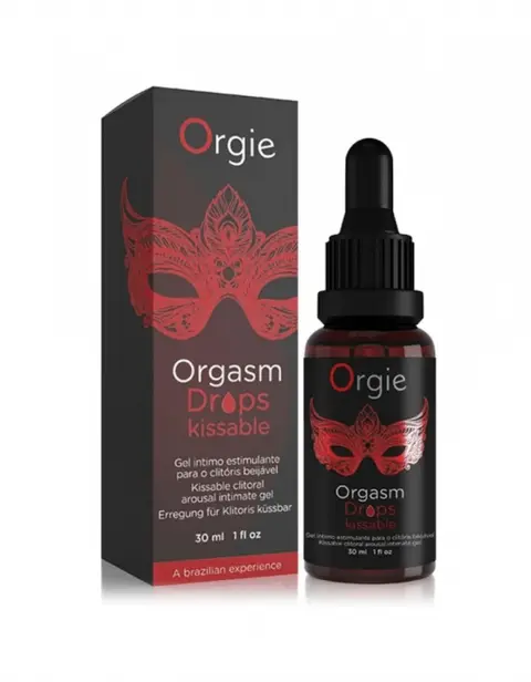 Gel tăng khoái cảm nếm được Orgie orgasm drops kissable cho Oral sex
