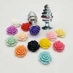 Phích hậu môn xoắn inox đế hoa (HM05K)