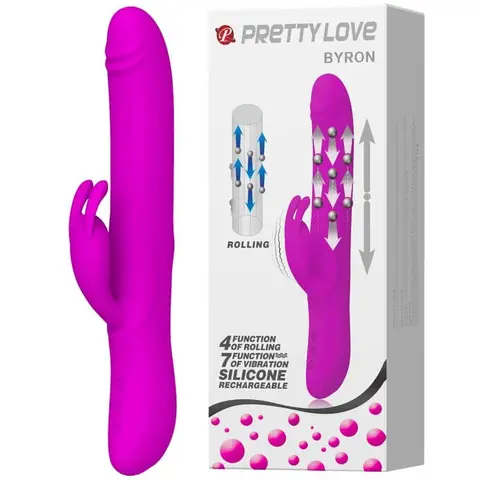 Dương vật cao cấp Prettylove Byron rung cuộn bi cực đã