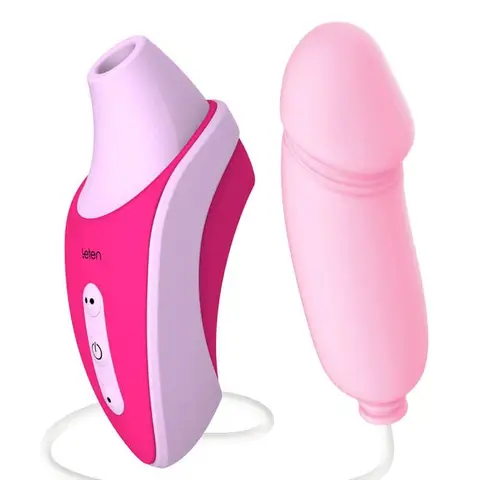 Máy rung bú mút mini kèm trứng rung mềm mại cực phê