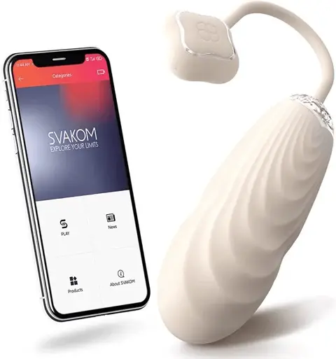 Trứng rung điều khiển APP Svakom ARIVINDA cánh sen trắng mềm mại (SVA03)